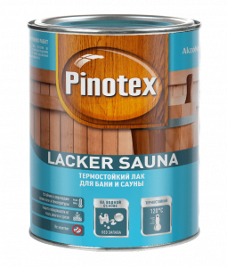 Пинотекс Lacker SAUNA 20 лак полуматовый на вод.основе 1 л./6 5254107