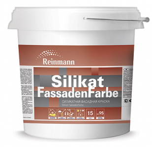 REINMANN Silikat FassadenFarbe, Weiss/BaseA, 15L, RF, силикатная фасадная краска