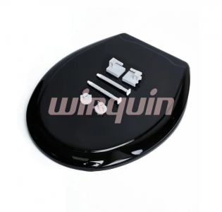 Сиденье для унитаза ЧЕРН.из плас. с регулир. креп(от 160 мм до 190 мм)/20985586/5