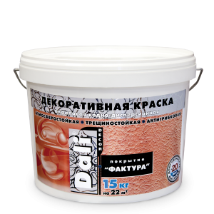 ДАЛИ-ДЕКОР краска декоративная "Фактура" SW   бел. ведро 15 кг.