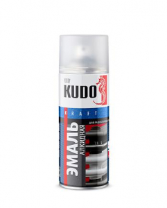KUDO Эмаль д/радиаторов отопления 5102 (белая мат.) аэроз.краска 520ml/6  KU-5102