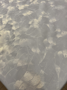 Клеенка Imperio шелкография на ткани белая 0,28мм*1,37м*20м/JG-8538B