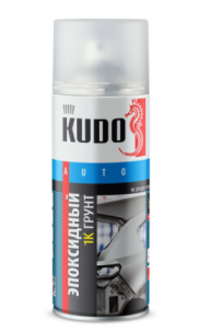 KUDO Грунт эпокс.1К серый аэрозоль ,520 ml. /12 KU-2403 под заказ
