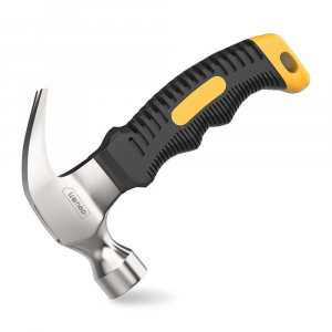 Молоток-гвоздодер укороченный 250 гр. 160мм фибергласовая ручка 114785 Deli DL441008