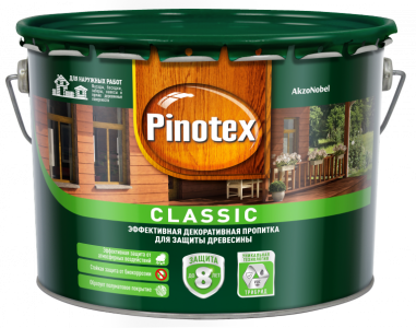 Pinotex CLASSIC пропитка Светлый дуб 9л. 5270887