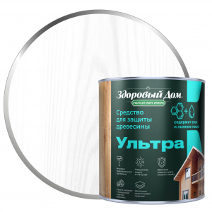ЛАКРА Здоровый Дом Ультра Белый д/защ.средство   0,8л /6