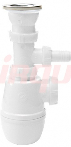 Сифон МИНОР с выпуском 1 ½  х 40 мм с отв.д/ст.маш. 30718032