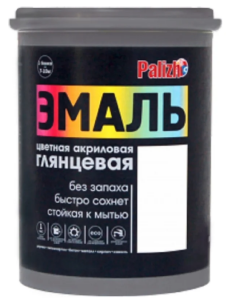 Палиж эмаль акр. глянцевая №600 белая База А 1,1кг/ 6 НОВИНКА