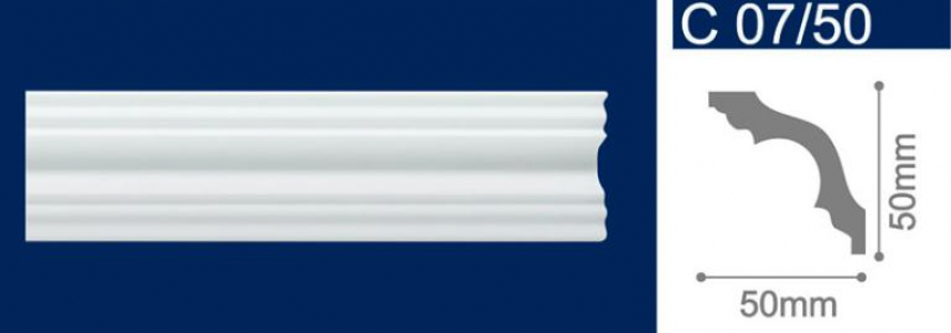 С07/50 плинтус потол.экструд.Солид (52) аналог К50
