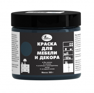 Краска для мебели и декора 0,5 кг графитовый /6 НБХ