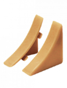 Торцевые (пара) к плинтусу для столешницы 231 Бук/25 Идеал выведен