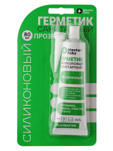 MasterTeks ProfiMaster Герметик силикон.сан.80 мл прозр, 9612960 /12/144