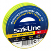 Изолента ПВХ 15мм х20м желто-зеленый 10/200 Safelina
