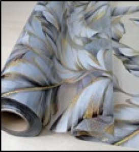 Гибкое стекло с рисунком толщ.0,6мм*0,6м*20м непрозрачная 1112А