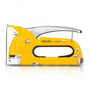 Пистолет скобозабивной 4-8 мм D-типа стальная конструкция 98415 Deli DL238001