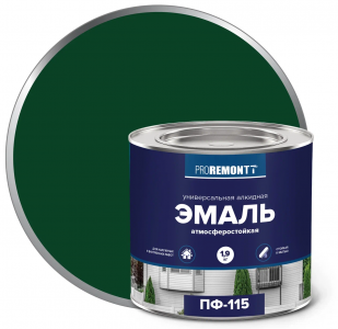 ПРОРЕМОНТ  эмаль ПФ-115 Зеленый 1,9 кг. /3 ТУ