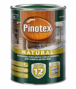 Пропитка Pinotex NATURAL древесно-желтыйая 1л 5195721
