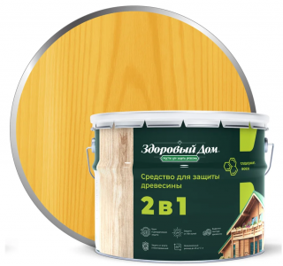 ЛАКРА Здоровый Дом 2в1 Сосна 9л д/защ.средство/1 ПОД ЗАКАЗ
