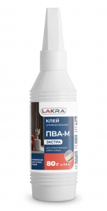 ЛАКРА клей ПВА-М Экстра универсальный 80 г./100