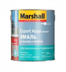 Marshall EXPORT AQUA Эмаль Полуматовая белая 2,5 л. 5235330 выведен