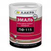 ЛАКРА эмаль ПФ-115 Черный 0,9 кг. /10