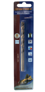 Сверло по металлу Кобальтовое d  8,0 мм х 117 мм 6/60  141080  Hardcore