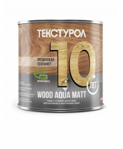 Текстурол WOOD AQUA MATT д/з ср-во на вод.основе б/цв 0,8л Л-С 