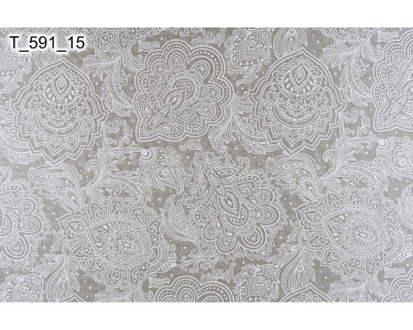 Клеенка с ПВХ покрытием  1,25м*25м Т-591/15 серый ажур ДУЭТ