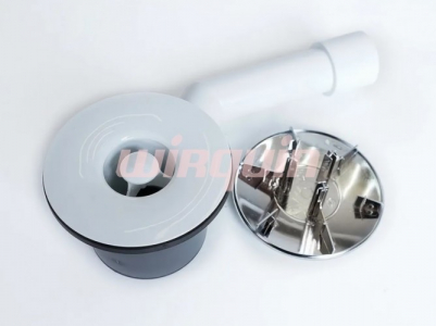 Сифон для душевого поддонаTOURBILLON D90 мм выход сиф Ø40 мм перех. труба на 45 град. (40-40/50)"/30