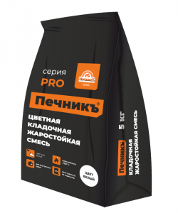 Цветная кладочная жаростойкая смесь Белый  5кг/174