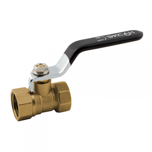 Кран шар.32 г/г 1 1/4 ручка черная  (AQUALINK 25/1)		