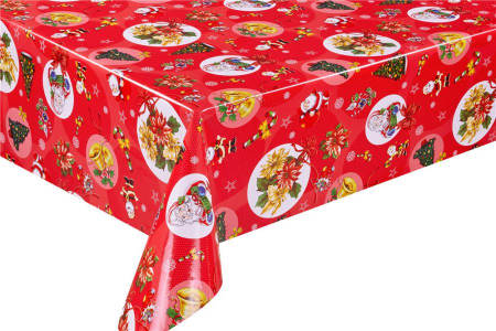 Клеенка CHRISTMAS TIME на нетканой основе 0,30мм*1,4м*20м+40г/м2	/WF-5041F 