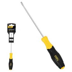 Отвертка шлицевая 6х150мм сталь двухк.рукоятка 183555 Deli DL6361501N