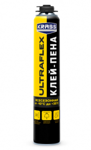 УЛЬТРАФЛЕКС Клей-пена унив. пистолетная всесезонная 600 ml./12/504 НОВИНКА