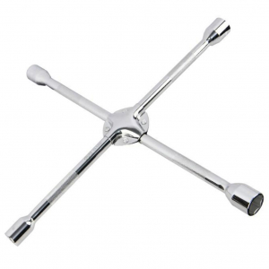  Ключ крестообразный балонный усиленный длина 350мм, головки 17x19x21x23мм, сталь 183989 Deli DL4414