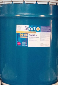 СТАРТ эмаль ПФ-115 голубой 25 кг.