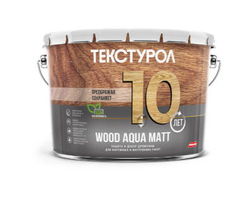 Текстурол WOOD AQUA MATT д/з ср-во на вод.основе Дуб 10л Л-С