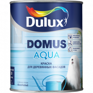 Dulux DOMUS AQUA BC 0.94л.краска п/мат.д/дер.фасадов 5134988 выведен