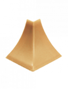 Угол наружный к плинтусу для столешницы 081 Металлик серебристый/25 Идеал