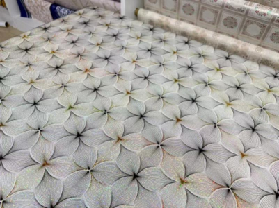 Гибкое стекло с рисунком толщ.0,6мм*0,6м*20м 7019