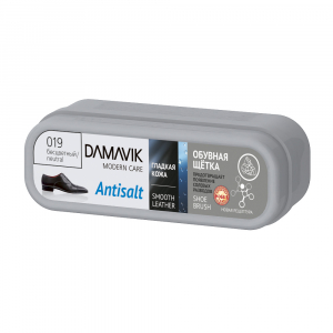 DАМАVІК Обувная щетка ANTISALT (губка с пропиткой в футляре)/90