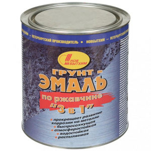 НБХ Грунт-эмаль по ржавчине "3 в 1" черная  3 л. /6  
