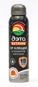 ДЭТА ЭКСТРИМ аэрозоль от клещей и комаров 150мл./24