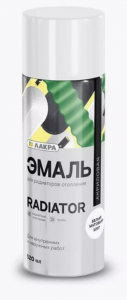 Лакра Radiator эмаль аэроз.д/радиаторов Бел.мат.1007/12