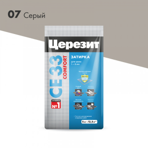 CERESIT CE33 затирка для швов Серый 5 кг/144  2092225