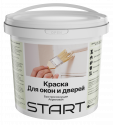 СТАРТ краска акрил.для окон и дверей супербелая 1 кг./9