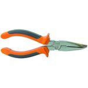 Тонкогубцы с изогн. губкакми двухкомп. рукоятка  180 мм./60 Китай 3501042  выв