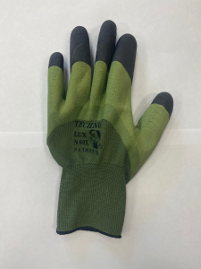 Перчатки №60 Х /160 нейлоновые с вспен.латекс.покрытием (черн.пальчики) ХАКИ /600