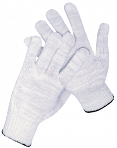 Перчатки ХБ с  4-х нитка10кл.  белый /10 (200) ССТ