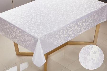 Клеенка Imperio шелкография на ткани белая 0,28мм*1,37м*20м/JG-8181B